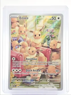 EEVEE 2024 POKEMON TWILIGHT MASQUERADE ILLUSTRATION RARE 188/167 Q1860 - Image 1