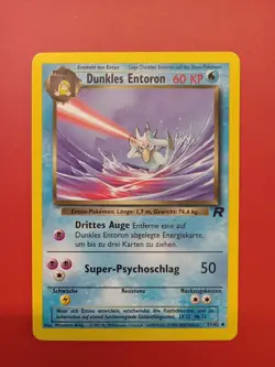 2000 Pokemon Dunkles Entoron Dark Golduck Team Rocket 37/82 German Free Ship!! - Image 1