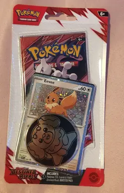 Pokemon TCG: Destined Rivals Blister Pack. Evee promo. - Image 1
