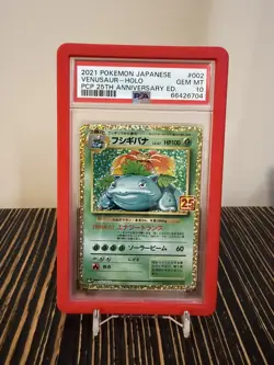 PSA 10 Venusaur Holo PCP 25th Anniversary 002/025 Japanese Pokemon Card 2021 - Image 1