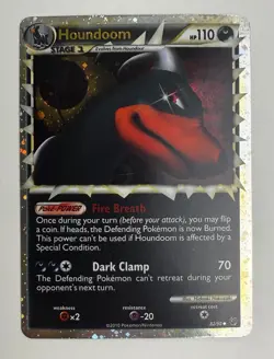 2010 POKEMON HG&SS UNDAUNTED HOUNDOOM PRIME 82/90 ULTRA RARE HOLO SCRATCH LP+-M - Image 3