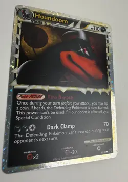 2010 POKEMON HG&SS UNDAUNTED HOUNDOOM PRIME 82/90 ULTRA RARE HOLO SCRATCH LP+-M - Image 5