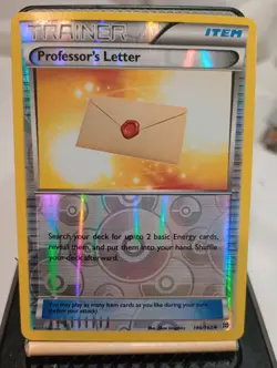 Professor's Letter 146/162 XY Breakthrough Reverse Pokemon Holo Foil E Reader - Image 1