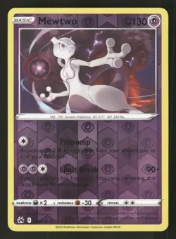 Mewtwo 059/159 Holo Rare,Reverse Holo Pokemon Crown Zenith - Image 1