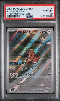 Kangaskhan 204/182 Illustration Rare Dri En-destined Rivals Pokemon PSA 10 - Image 1