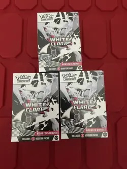 Pokemon TCG Scarlet and Violet WHITE FLARE Booster Bundle 6 packs NEW SEALED X 3 - Image 1