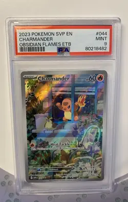 Pokemon TCG Charmander Obsidian Flames Promo #044 PSA Mint 9 - Image 1
