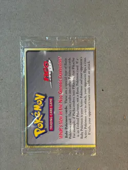 NEW SEALED 2000 Pokemon Marill Black Star Promo Neo Genesis WOTC #29 - Image 1