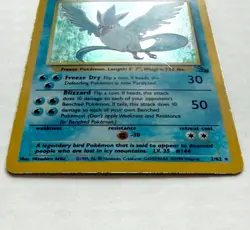 Pokemon TCG Articuno 2/62 Holofoil Rare Fossil Unlimited WOTC 1999 Vintage MP - Image 4