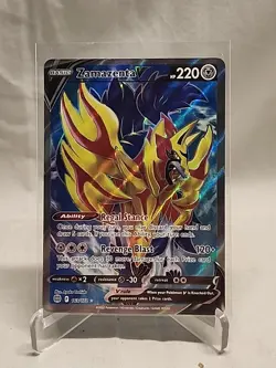 Pokemon Zamazenta V 163/172 Brilliant Stars Sword & Shield Full Art Free Ship - Image 1
