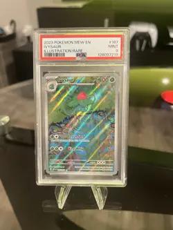 2023 POKEMON MEW EN-151 ILLUSTRATION RARE #167 IVYSAUR PSA 9 MINT - Image 1