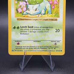 Pokemon Bulbasaur 044/102 Base Set (Shadowless) Regular - Image 3
