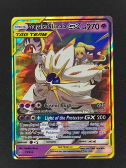 Solgaleo Lunala GX 75 Pokemon Cosmic Eclipse 2019 NM 🔥🔥🔥 - Image 1