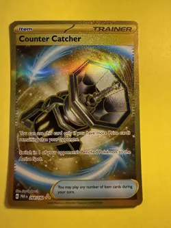 Pokemon ~ Counter Catcher 264/182 ~ Gold Hyper Rare ~ Paradox Rift - Image 2