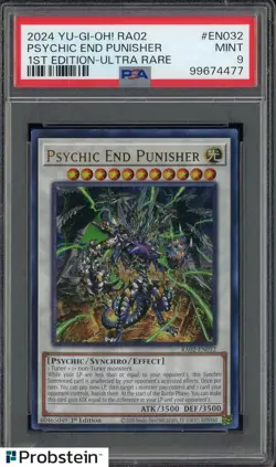 2024 YU-GI-OH RA02 #EN032 Psychic End Punisher 1st ED. Ultra Rare PSA 9 - Image 1