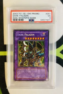 Yu-gi-oh! 2003 DMG-001 Dark Paladin PSA 3 Duel Masters Guide - Image 1