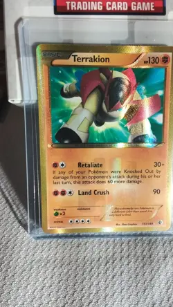 Terrakion Basic Secret Rare Holo Card 151/149 2012 English Boundries Crossed - Image 1