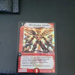 2004 Duel Masters Trading Card Uberdragon Jabaha #43/55 Super Rare Holo Foil - Image 1