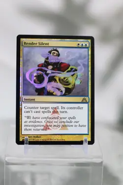 MTG Render Silent #96/172 Dragon's Maze FOIL Rare Buy-A-Box Promo Card - Image 1