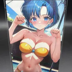 Ami Mizuno Sailor Mercury Anime Waifu Card Doujin ACG Goddess Holo - Image 1