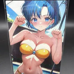 Ami Mizuno Sailor Mercury Anime Waifu Card Doujin ACG Goddess Holo - Image 2