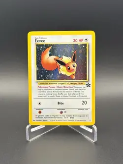 Pokemon TCG 2000 Eevee Holo #11 Black Star Promo Card WOTC - Image 1