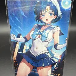 Ami Mizuno Sailor Mercury Anime Waifu Card Doujin ACG Goddess Holo - Image 1
