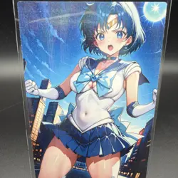 Ami Mizuno Sailor Mercury Anime Waifu Card Doujin ACG Goddess Holo - Image 2