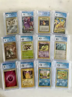 GRADED POKEMON CARDS (CGC( LOT OF 12) 7.5-9 - Image 1