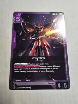 GUNDAM CARD GAME GD03-054 ZEYDRA (R) FOIL CARD - STEEL REQUIEM - Image 1
