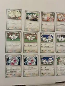 Lot Of 12 Tandemaus and Maushold Pokemon Cards - Image 1