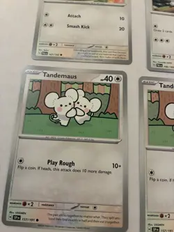 Lot Of 12 Tandemaus and Maushold Pokemon Cards - Image 5