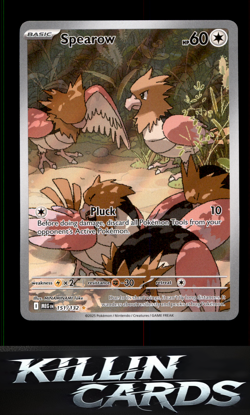 Spearow - 151/132 151/132 Pokemon Illustration Rare ME01: Mega Evolution Card NM - Image 1