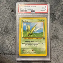 Scyther PSA 10 Pokemon Card. WOTC Black Star Promo #45. 2002 GEM MINT - Image 1