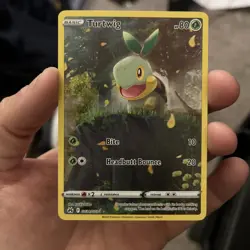 Pokemon TCG Turtwig Crown Zenith: Galarian Gallery Holo Rare Card GG31/GG70 - Image 2