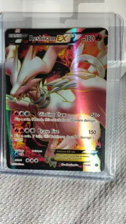 Reshiram EX Full Art Ultra Rare Holo Card 95/99 2012 English Next Destinies - Image 1
