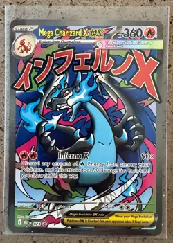 Mega Charizard X EX MEP 023 UPC Promo Full Art Card Pokemon TCG - Image 1