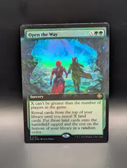 MTG - Open the Way - FOIL EXTENDED ART - Sorcery - MAT #163 - Rare - Image 1