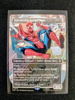 MTG Spectacular Spider-Man Borderless 0014 Marvel's Spider-Man NM - Image 1