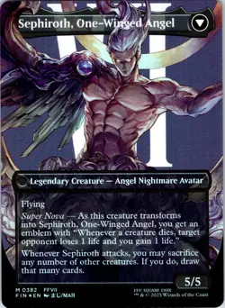 Sephiroth, Fabled SOLDIER (Borderless) 382 FINAL FANTASY NM FOIL MTG - Image 2
