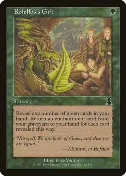 Rofellos's Gift [Urza's Destiny] Foil Near Mint - Image 1