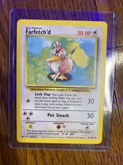 Farfetch’d Base Set 27/102 Pokemon Card! Unlimited Near Mint NM - Image 1