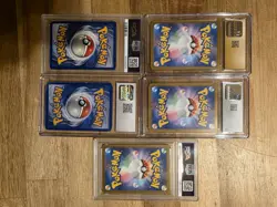 Bulk Lot Of 5 Graded Pokemon Cards Pikachu, Flareon - Image 3