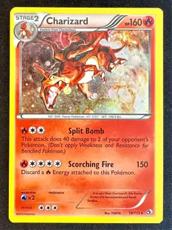 Charizard 19/113 2013 Legendary Treasures Pokemon Card Cosmos Holo Rare - Lp/Mp - Image 1
