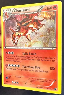 Charizard 19/113 2013 Legendary Treasures Pokemon Card Cosmos Holo Rare - Lp/Mp - Image 4