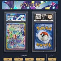 Pokemon Terapagos EX Prismatic Evolutions 169/131 SIR Ace 10 Gem Mint 💎 Low pop - Image 1