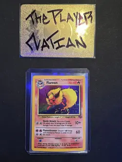 Pokemon TCG Flareon Holo Rare Card 3/64 Jungle Set WOTC 1999 - Image 1