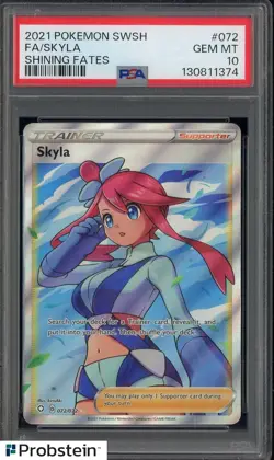 2021 Pokemon SWSH Shining Fates #072 FA/ Skyla PSA 10 GEM MINT - Image 1