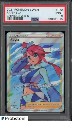 2021 Pokemon SWSH Shining Fates #072 FA/ Skyla PSA 9 MINT - Image 1