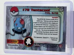 TENTACOOL 2000 TOPPS CHROME POKEMON TV #72 Q5677 - Image 2